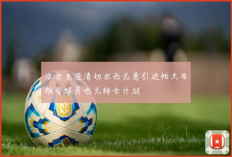 法尔克澄清切尔西无意引进帕夫洛维奇球员也无转会计划